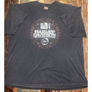VTG Harley Davidson Outpost Pueblo Colorado Double Sided T-Shirt Men’s 2XL